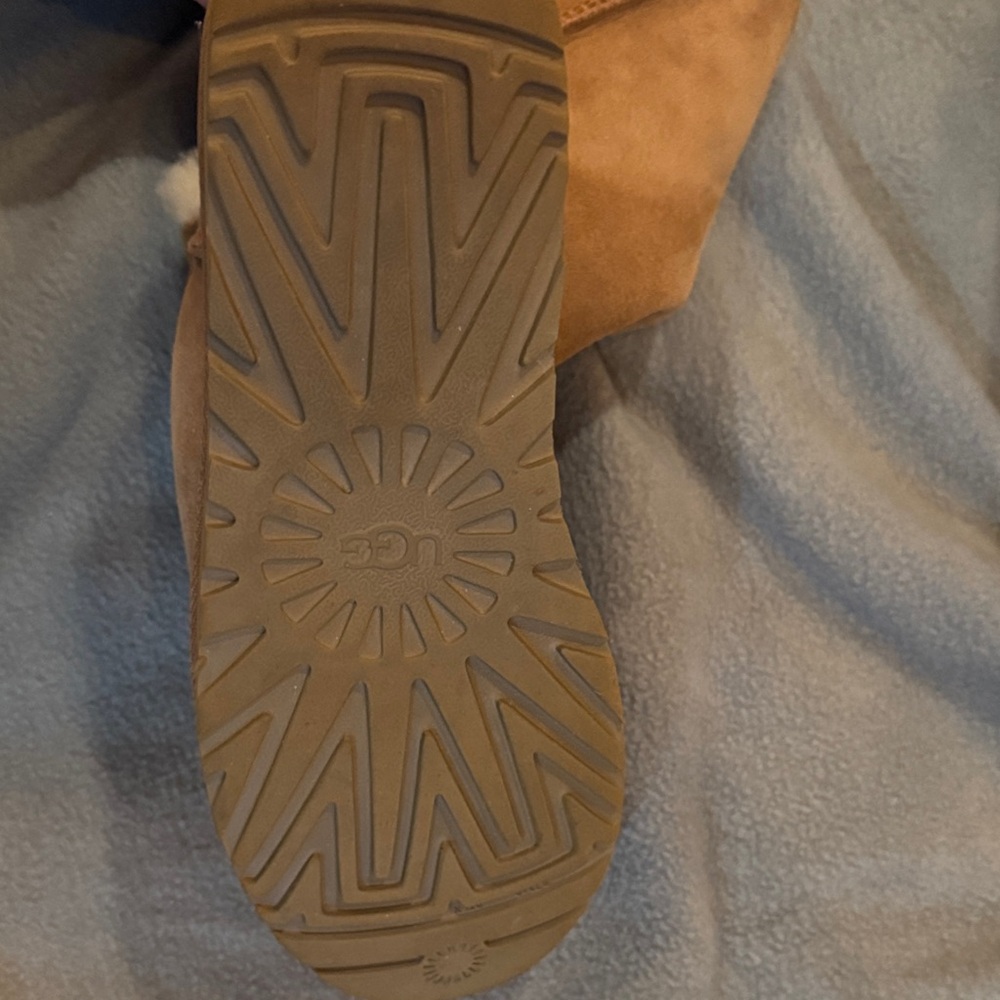 UGG Tan Shearling Triple Button Boots - image 2